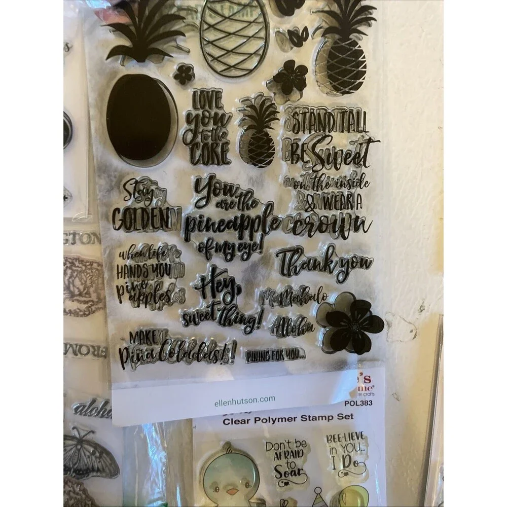HUGE Mixed Lot of Clear Stamps For Crafting ANIMALS NATURE ETC